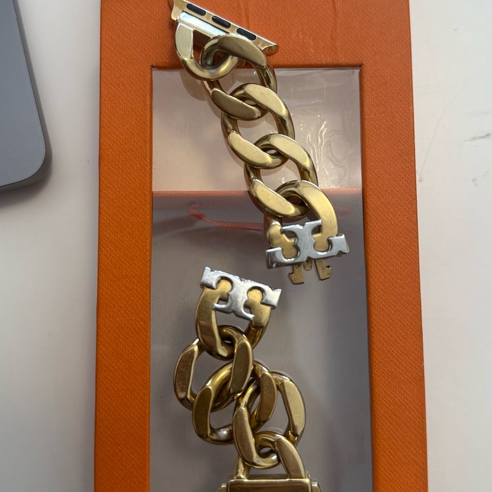 Tory Burch Gold Chain Apple Watch Band